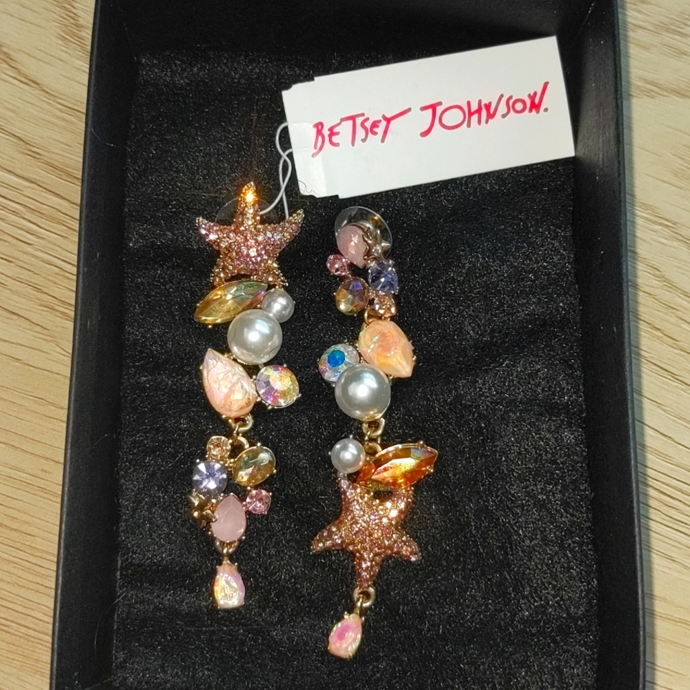 Betsey Johnson Starfish Earrings